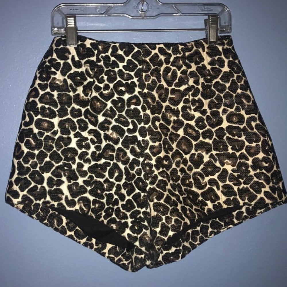 Textured Cheetah Shorts