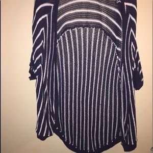 Striped dolman sweater
