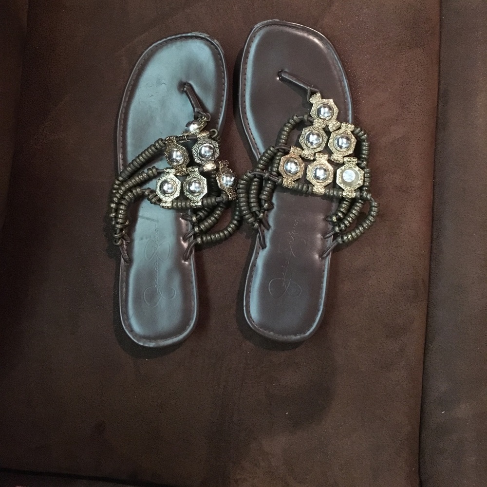 Jessica. Simpson sandals. Reduced! Now 6 dollars!