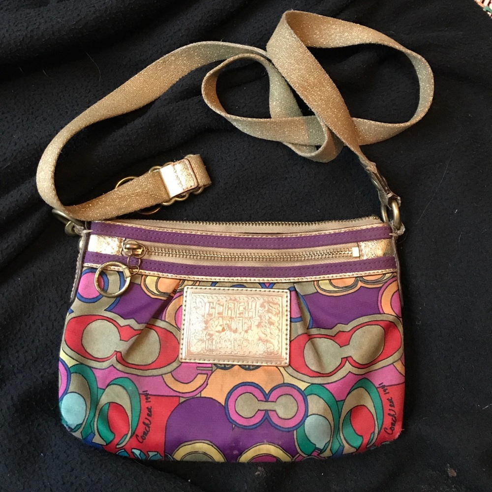 Coach Poppy Cross body bag! Multi🌈