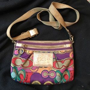 Coach Poppy Cross body bag! Multi🌈