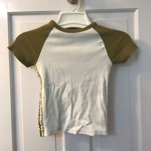 Silence and Noise Ripped High Neck Top