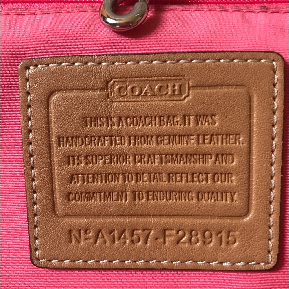 Large Authentic Coach Tote - Picture 3 of 4