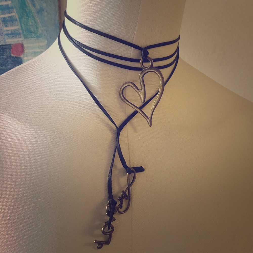 Black vintage choker