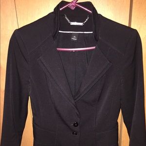 Black tailored suit jacket