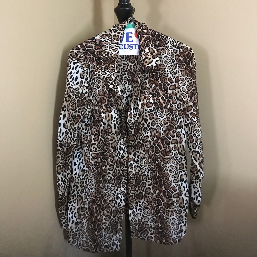 Victoria's Secret Leopard Print Blouse