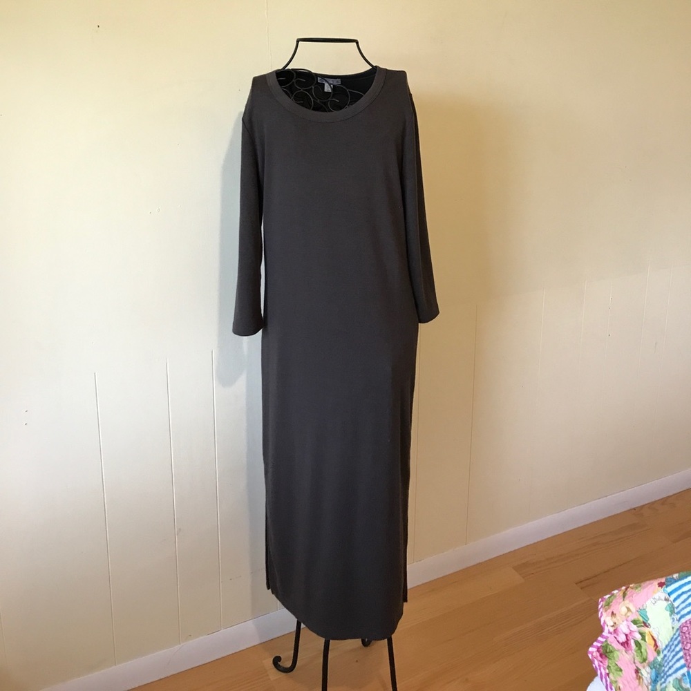 Brown long sleeve dress