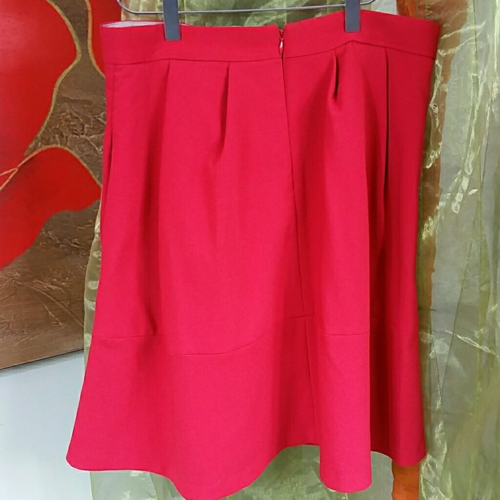 Banana Republic red skirt