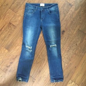 Sincerely Jules distressed ankle jeans