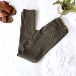 AG Super Skinny Leggings Taupe/ Olive Size 27