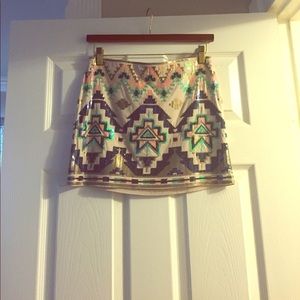 Sequin miniskirt