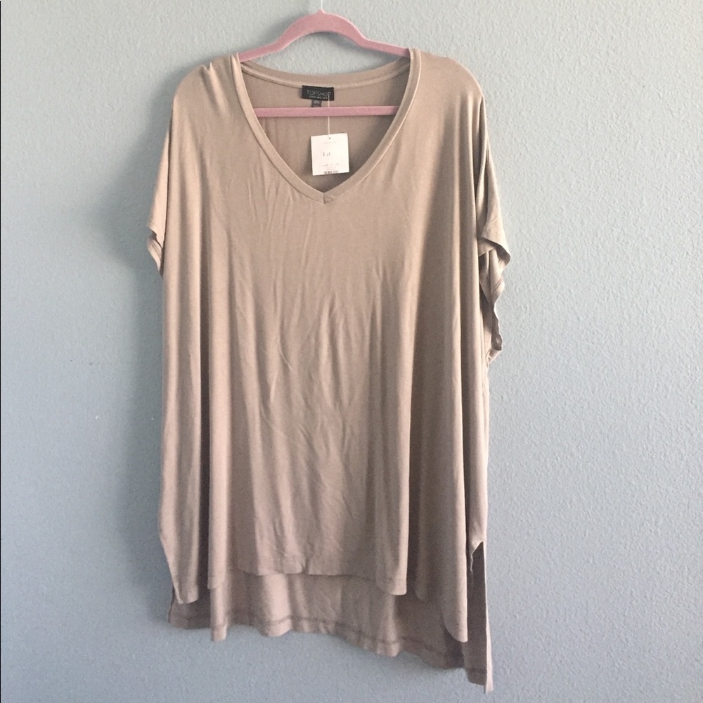 ✨NWT✨| TOPSHOP | Taupe Blouse