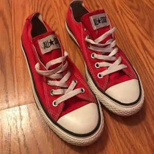 Red low rise converse