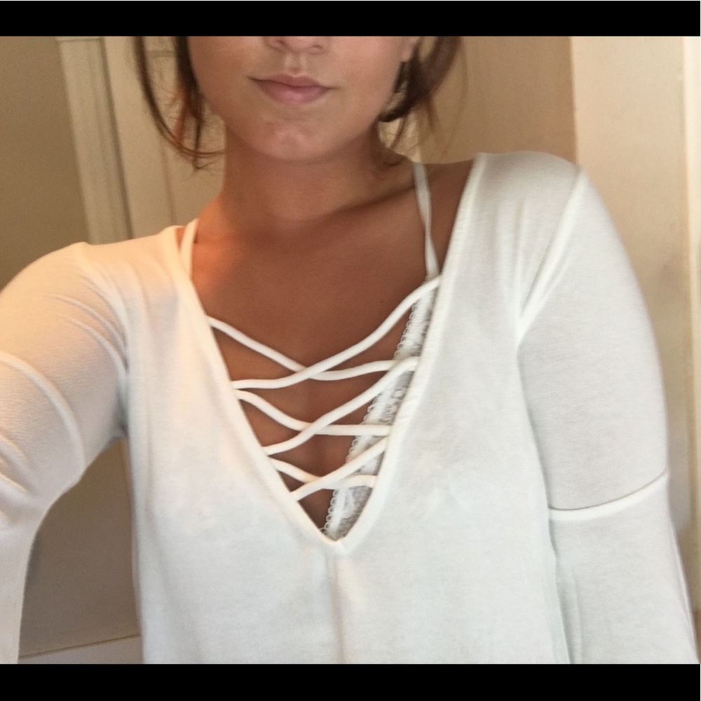 Cross cross long bell Urban Outfitters shirt