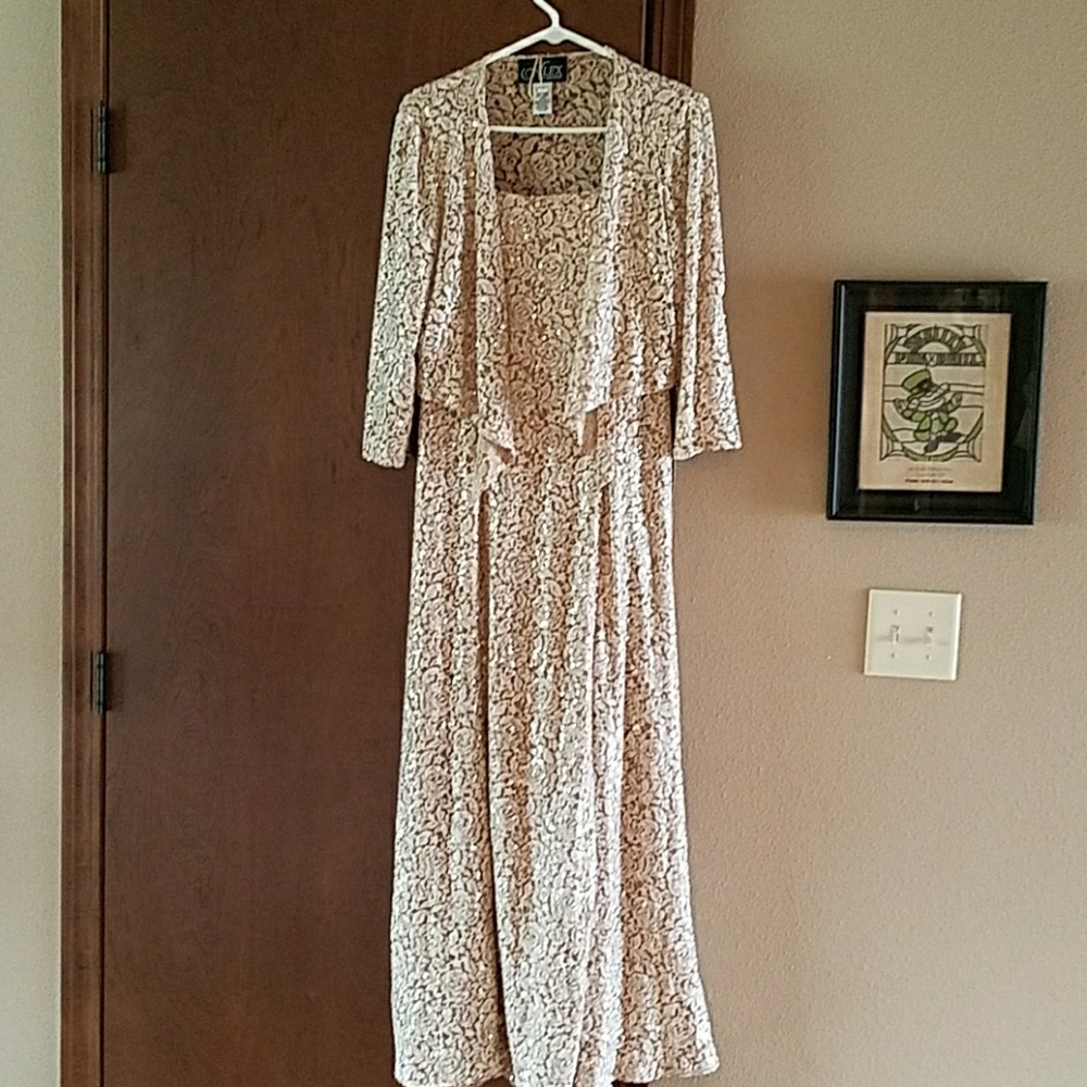 Gold Mother of the Bride dress Size 8