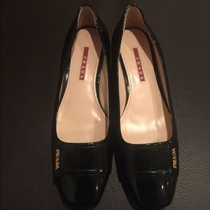 Prada Patent Wedge Size 37