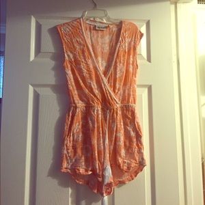 Pink romper cover-up