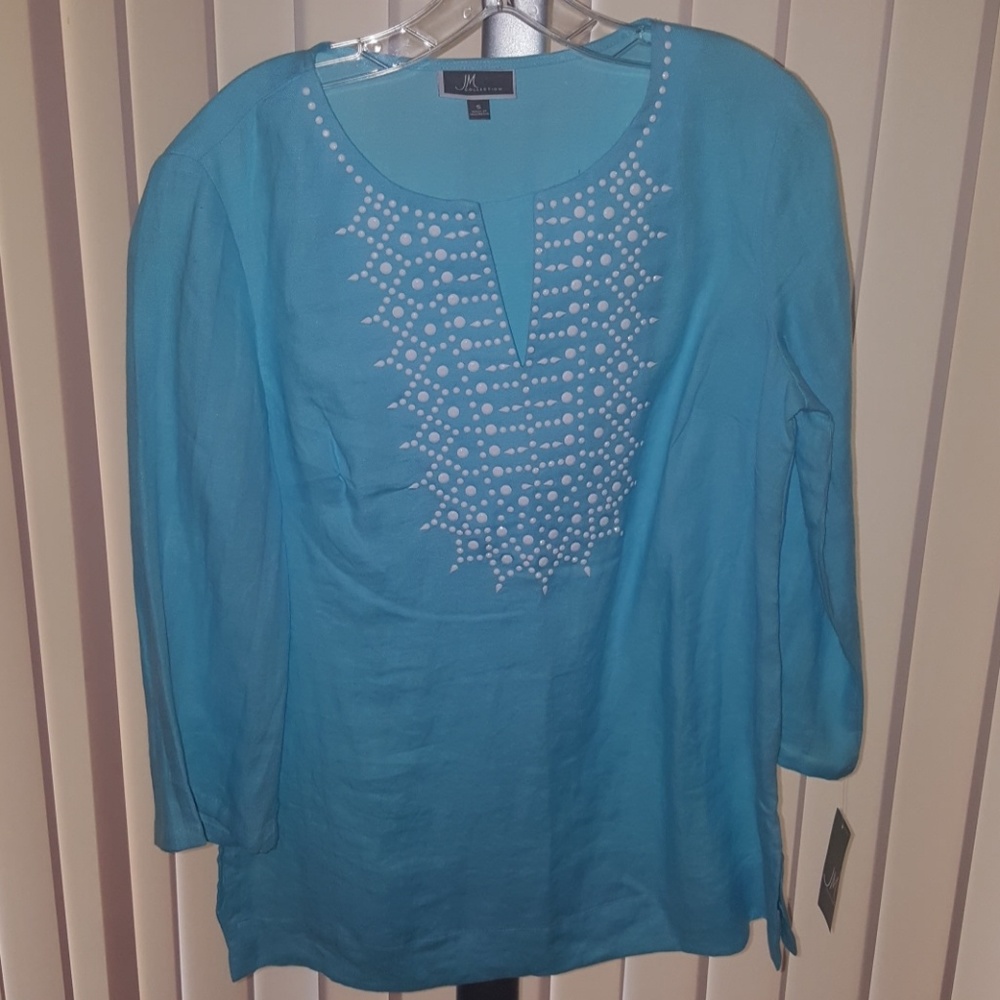 JM COLLECTION LONG SLEEVE SHIRT