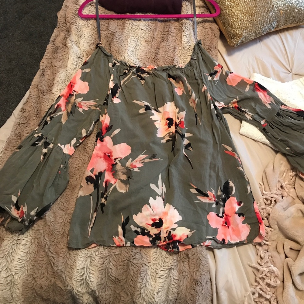 New this season! Off the shoulder w/ bell sleeves