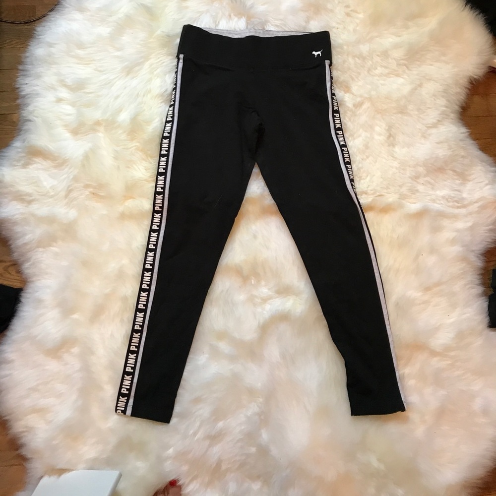 Black and light grey PINK leggings