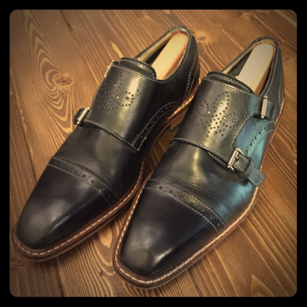 Men's Double Monk-Strap Dress Shoes