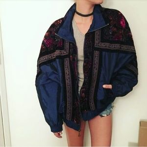 💘 VINTAGE VELVET DETAIL WINDBREAKER 💘