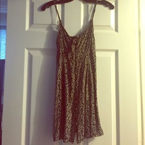 Black and white floral sundress