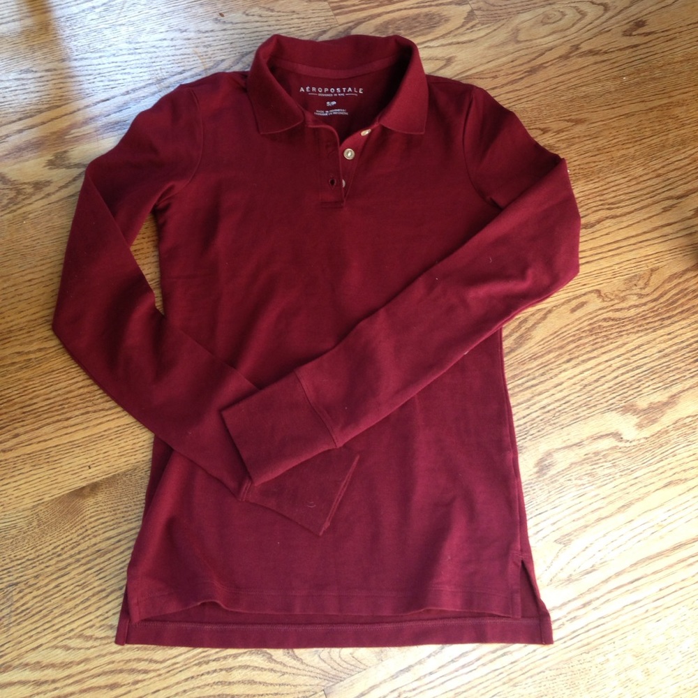 Aeropostale long sleeved polo