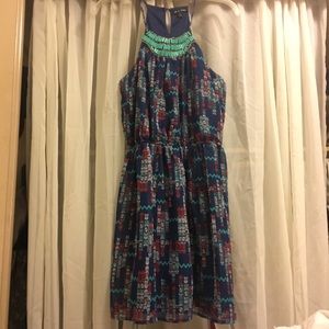 Lined Chiffon Cocktail Dress