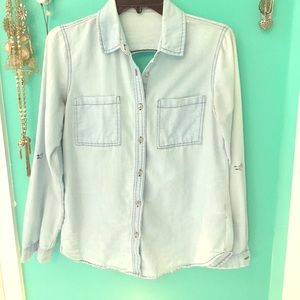 Long sleeve jean shirt