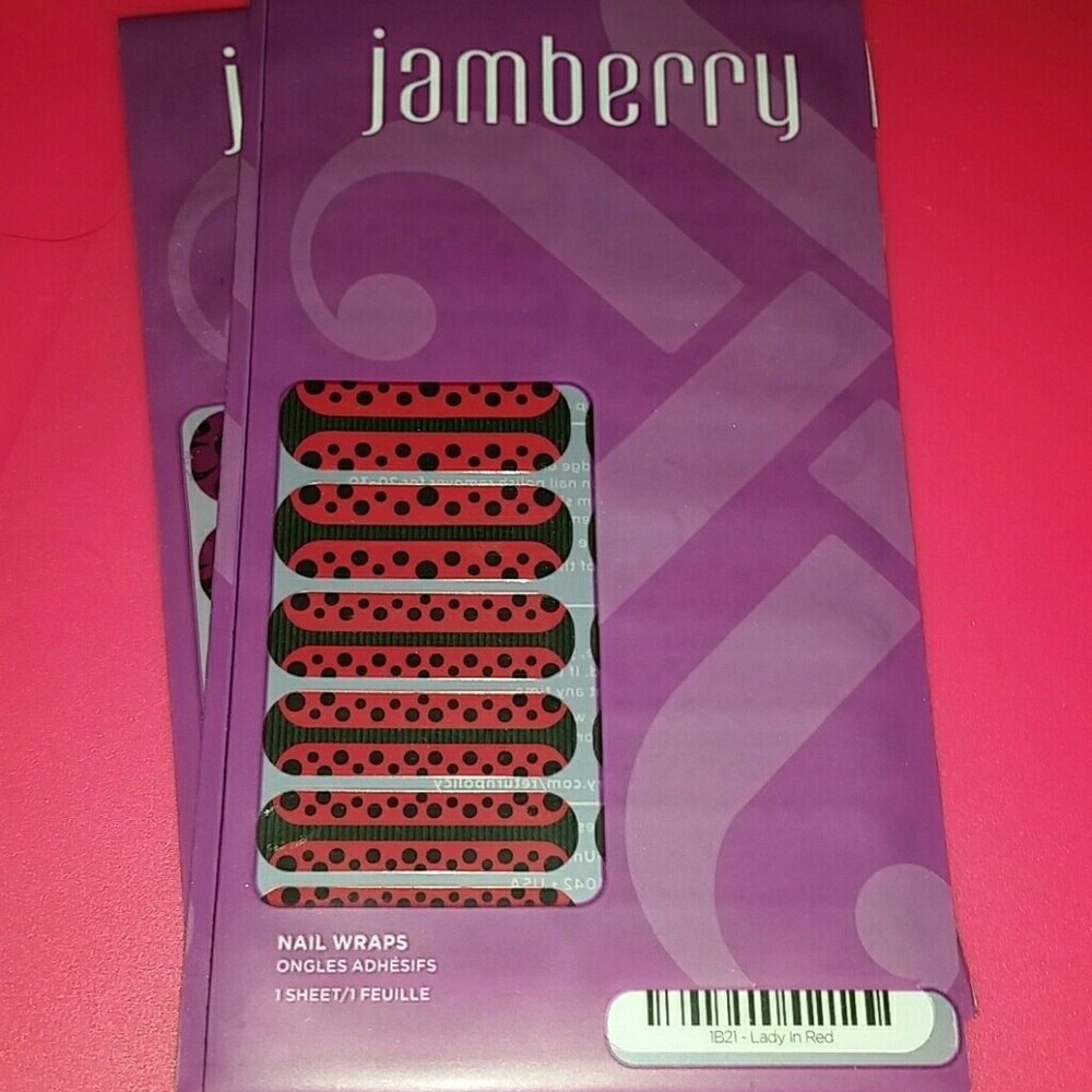 Brand new Jamberry Lady in Red Ladybug nail wraps