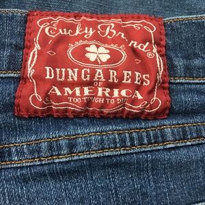 Lucky Brand Dungarees Mid Rise Flare 32/31
