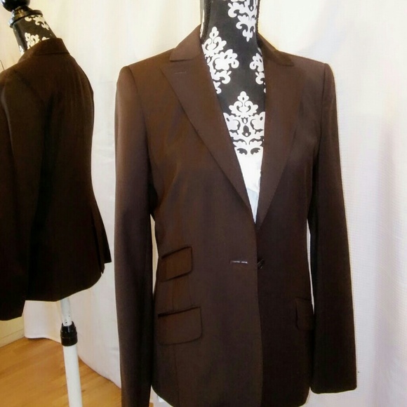 Max Studio Brown Blazer ~ 10 - Picture 1 of 6