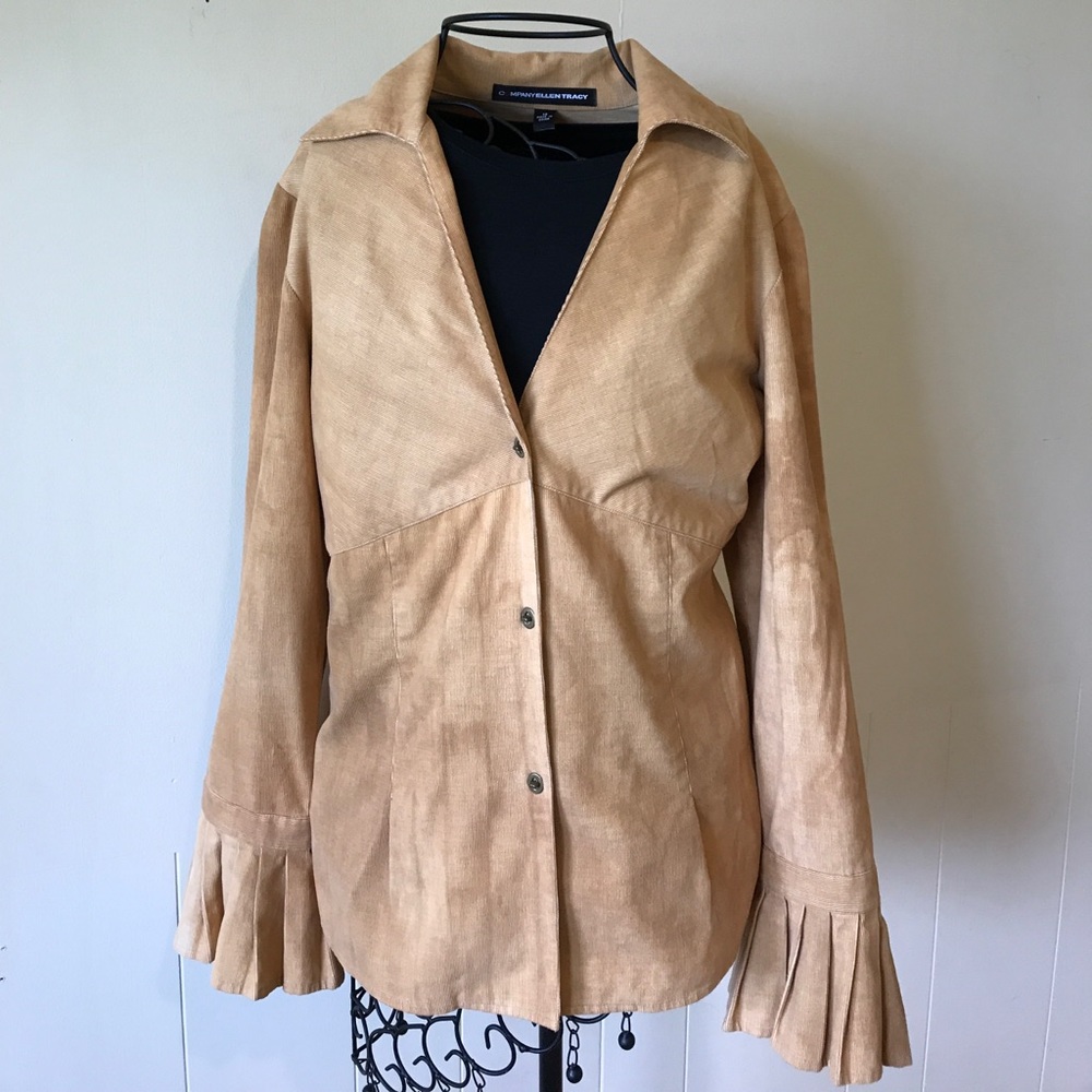Gold Suede blouse