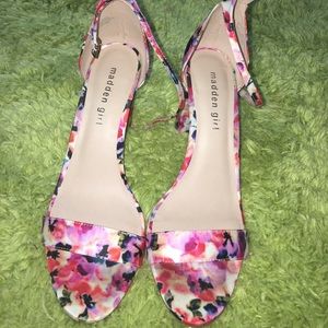 Flower printed heels.