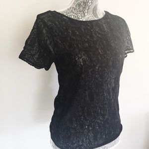 American Apparel Lace Top