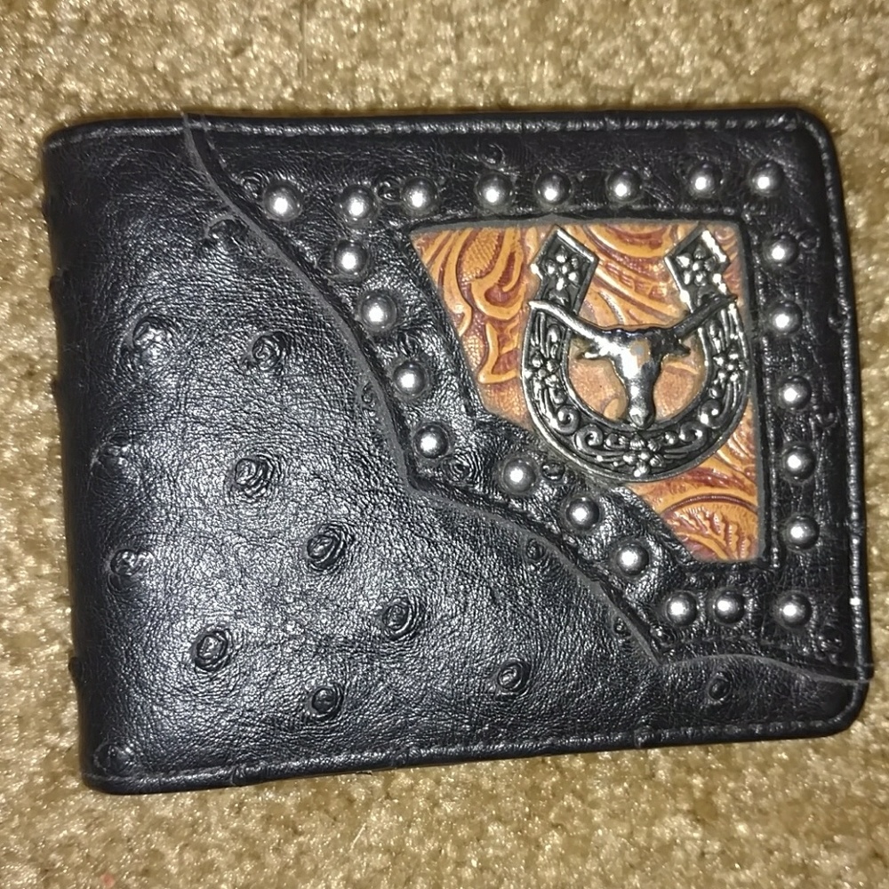 Leather cowboy wallet home made