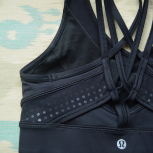 Black Strappy Lululemon Sports Bra