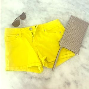 ❌donated❌Yellow denim shorts.
