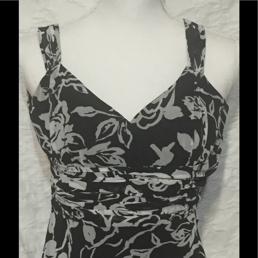 Ann Taylor Sleeveless Print Dress Size 0 Petite
