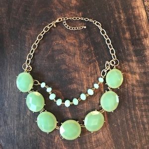 Like New!! Premier Designs Mint Green Necklace