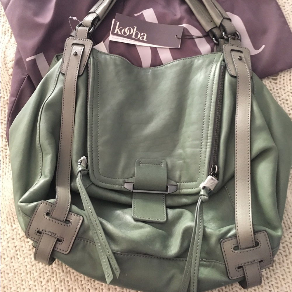 KOOBA Jonnie "Sea Green w/ Moss" NEW WITH TAGS