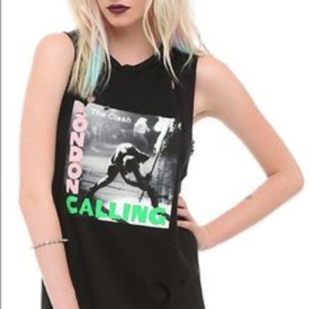 The clash London calling muscle tee