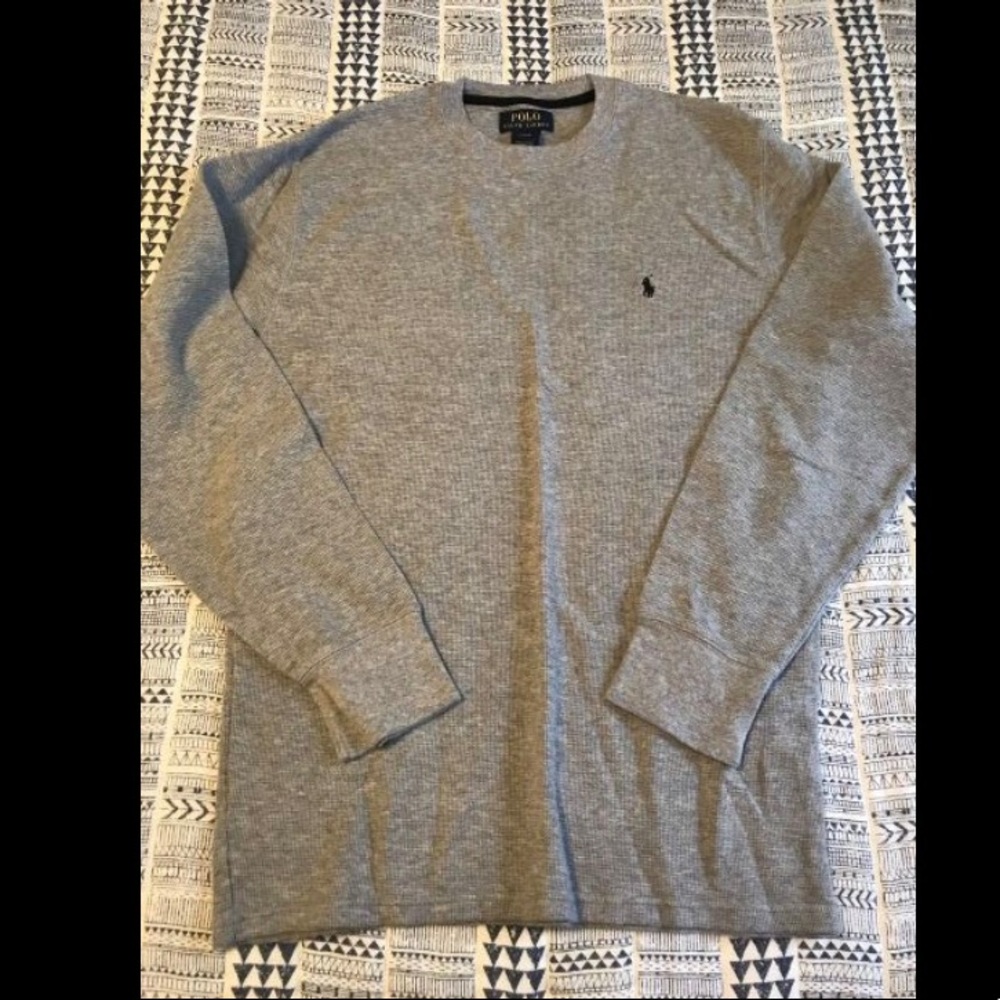 Polo waffle tee size L