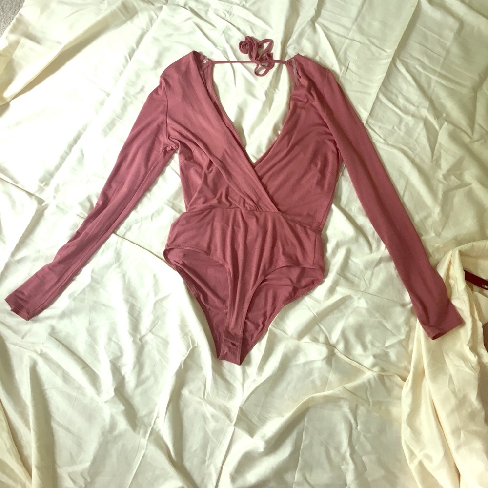 Mauve long sleeve top
