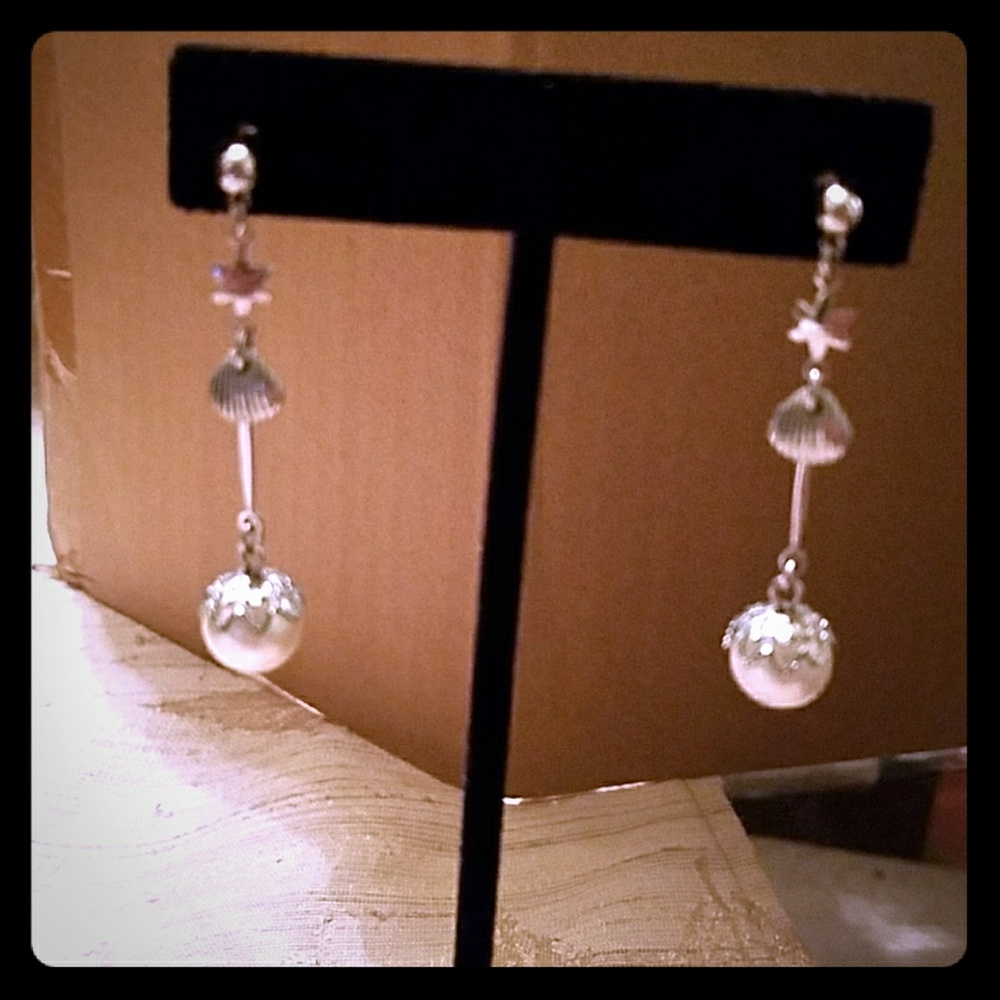 Silver and Pearl Earrings