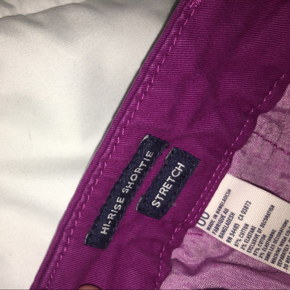 purple high-rise american eagle shorts - Picture 3 of 4