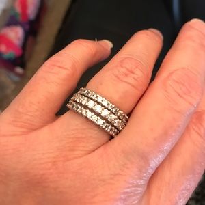 Eternity Stacking Bands Sterling silver
