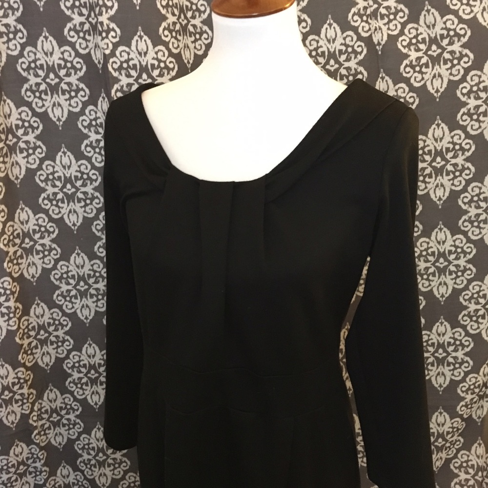 Lands' End boatneck dress with embellished collar