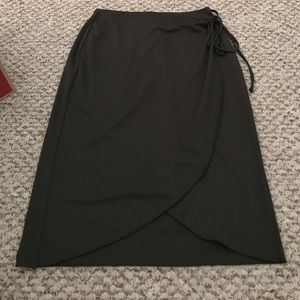 Olive Green Wrap Skirt